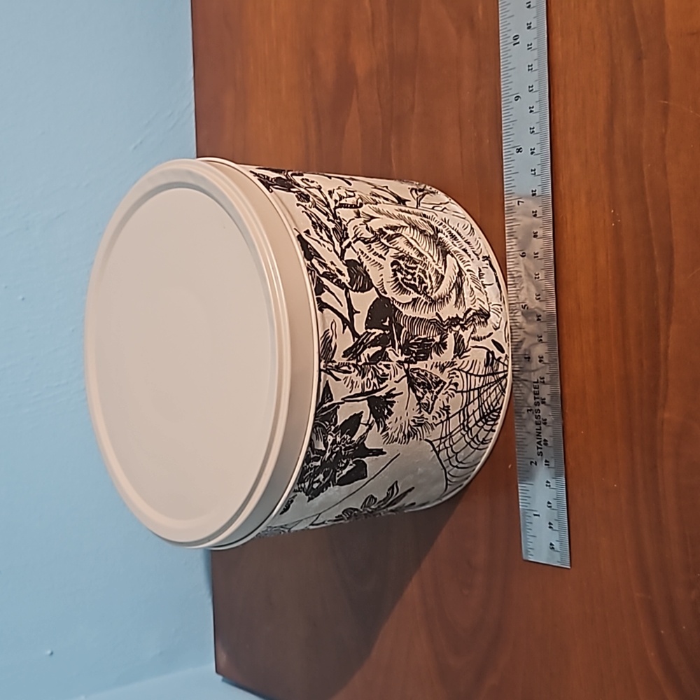 Metal Storage container with creepy critter art